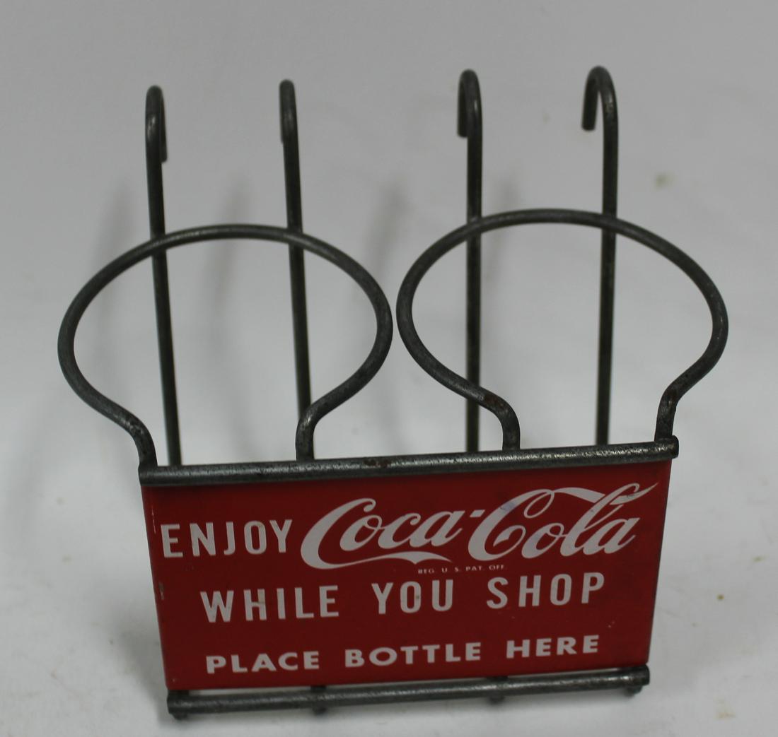 1950s Coca Cola Shopping Cart Bottle Holder (1 of 2)