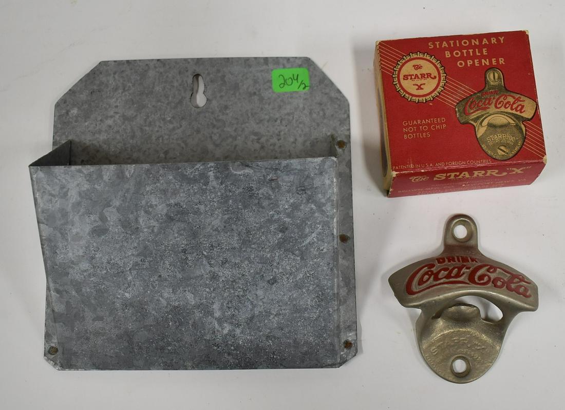 Coca-Cola Stationary Bottle Opener & Cap Catcher (2) (1 of 1)
