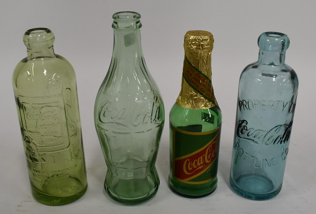 Collector's Lot of Coca-Cola Bottles (4) (1 of 2)