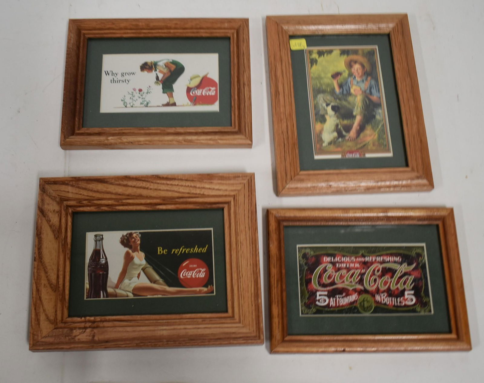 Coca Cola Framed Advertisements (4) (1 of 1)