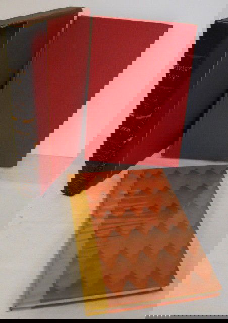 STEPHENS, JAMES (1882-1950) STRICT JOY POEMS: 1931 1st Edition, Glassine jacket, fold over red protective board. Sleeve spine as is