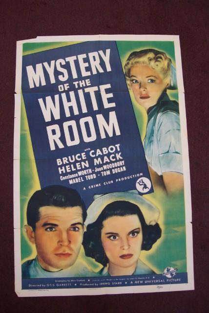 TWO ONE SHEET MOVIE POSTERS: Man Alive. RKO Pictures, 1945. O'Brien, Menjou.; Mystery of the White Room. Universal, 1939. Helen, Mack. Both 27 x 41. Folded. VF & F