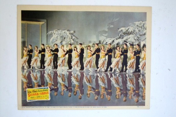 SECOND FIDDLE LOBBY CARD: 20TH C. Fox 1939. Henie, Power, Vallee. 11x14, VF