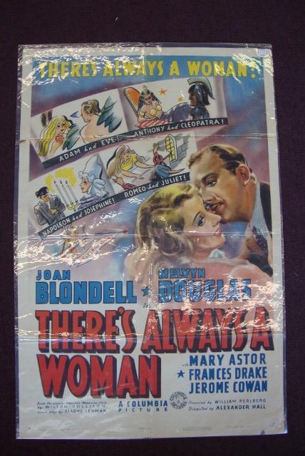 ONE SHEET MOVIE POSTER: Always A Woman, Columbia, 1938. Blondell, Douglas, Astor, Drake, Cowan.