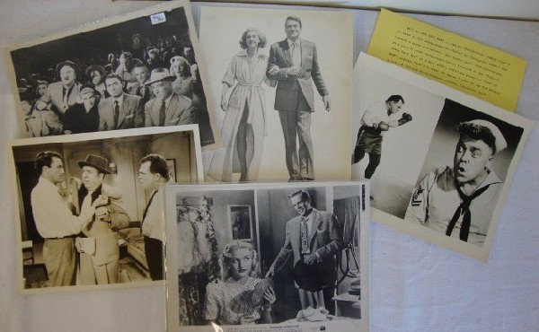 300 MOVIE STILLS 40'S, 50'S, 60'S, 70'S : Approximately 300 movie stills, mostly black and white, some in color. Many are already packaged on back board and in sleeves. Ready to be priced. Instant dealer inventory or collector inventory! Phot