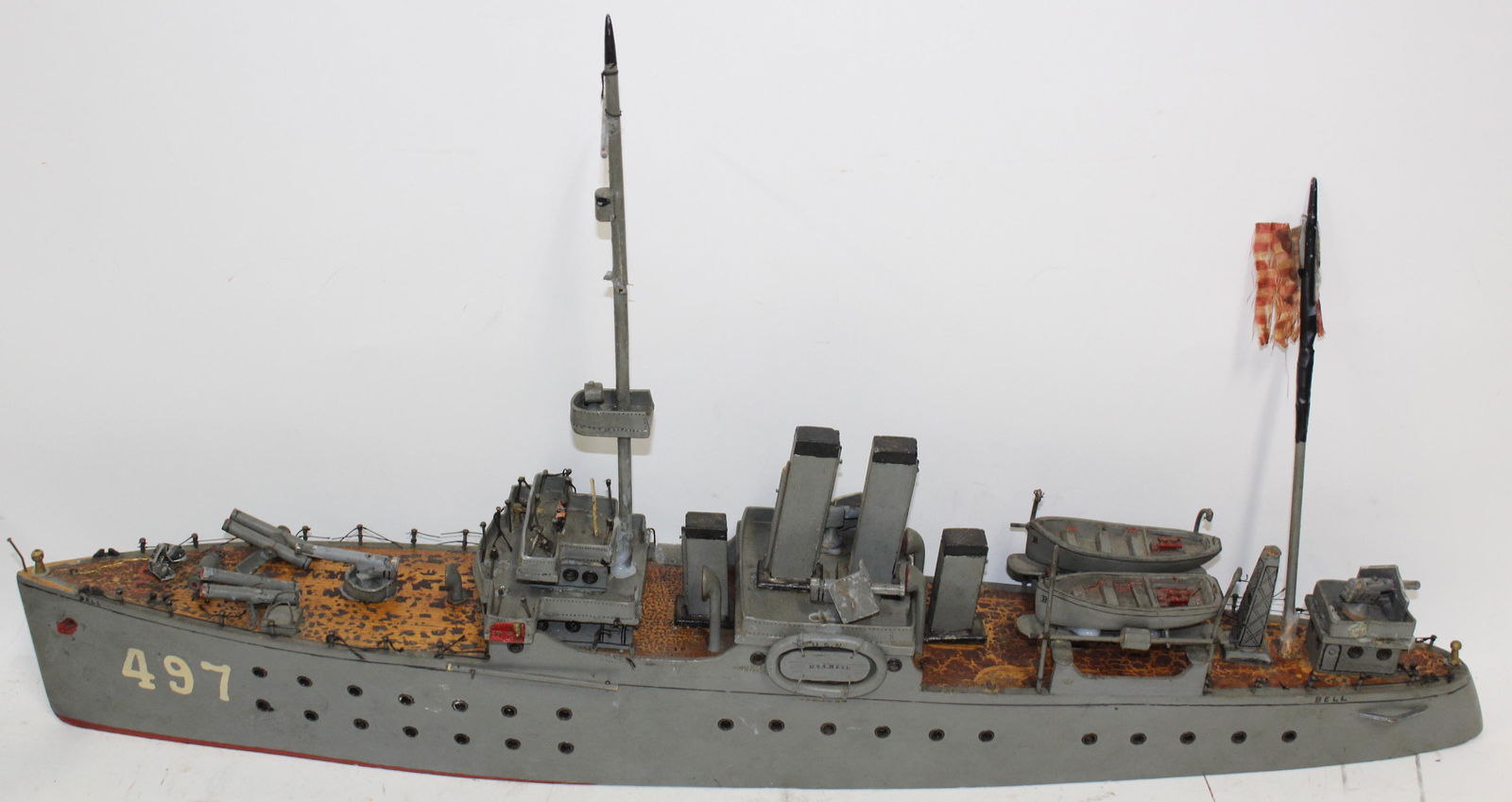 Handmade Model Ship USS Bell (1 of 3)