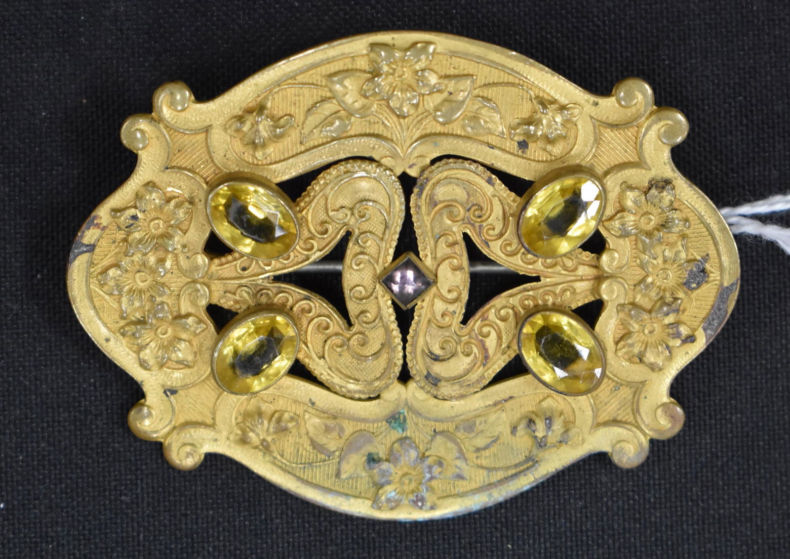 Victorian Brooch with Citrines (1 of 2)