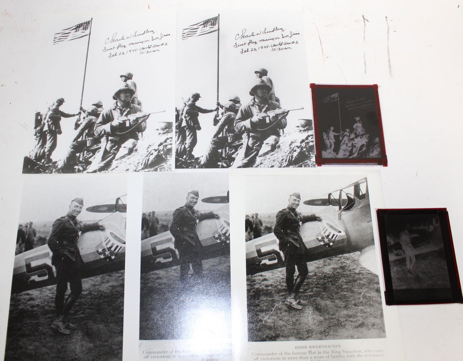 Charles Lindbergh Eddie Rickenbacker Photo Lot (1 of 1)