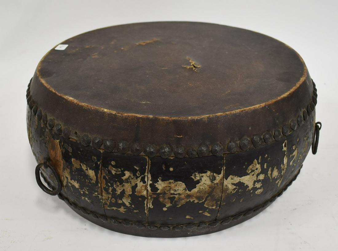 19th C. Antique African Wooden Drum (1 of 3)