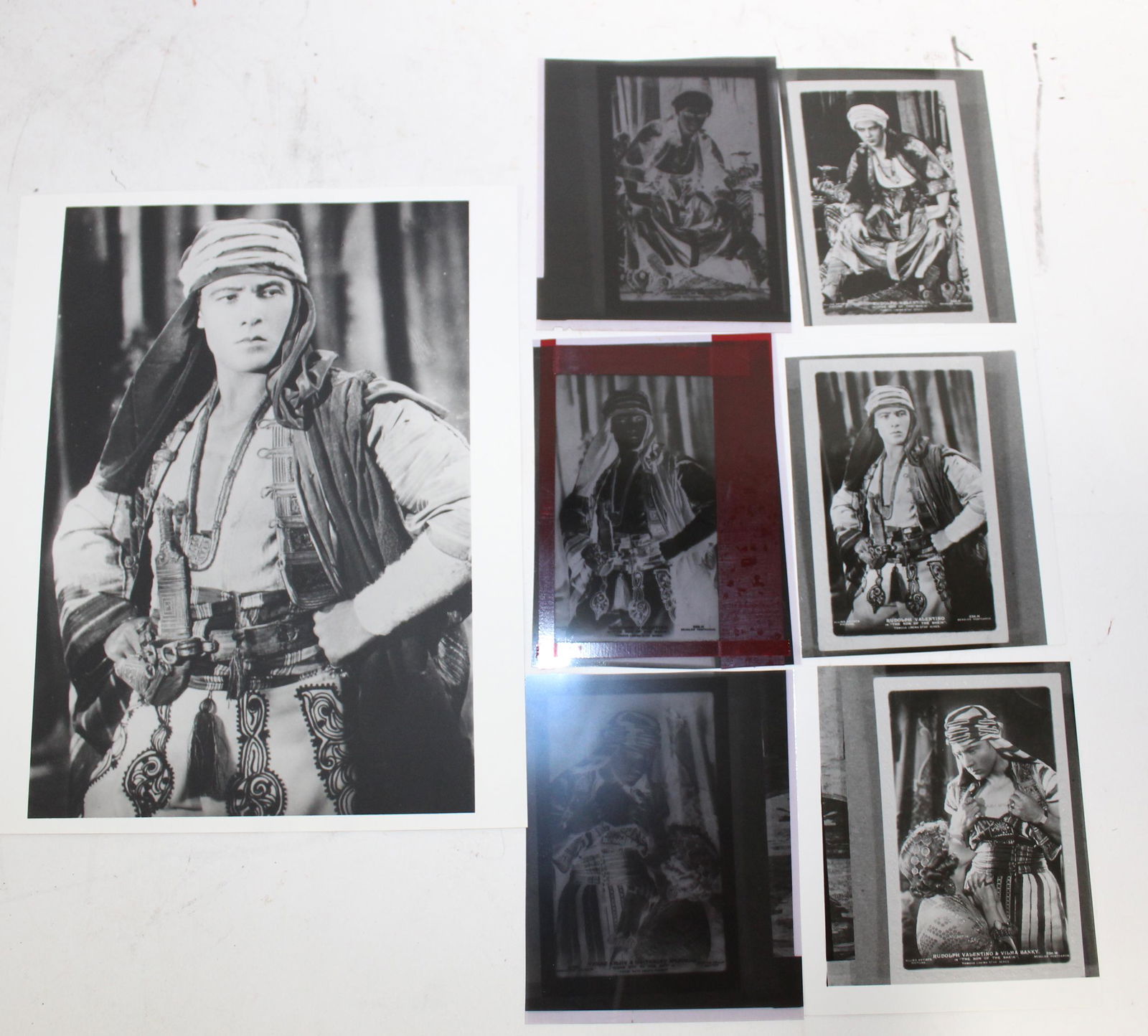 Collector's Lot of Rudolph Valentino Photos & Negatives (1 of 1)