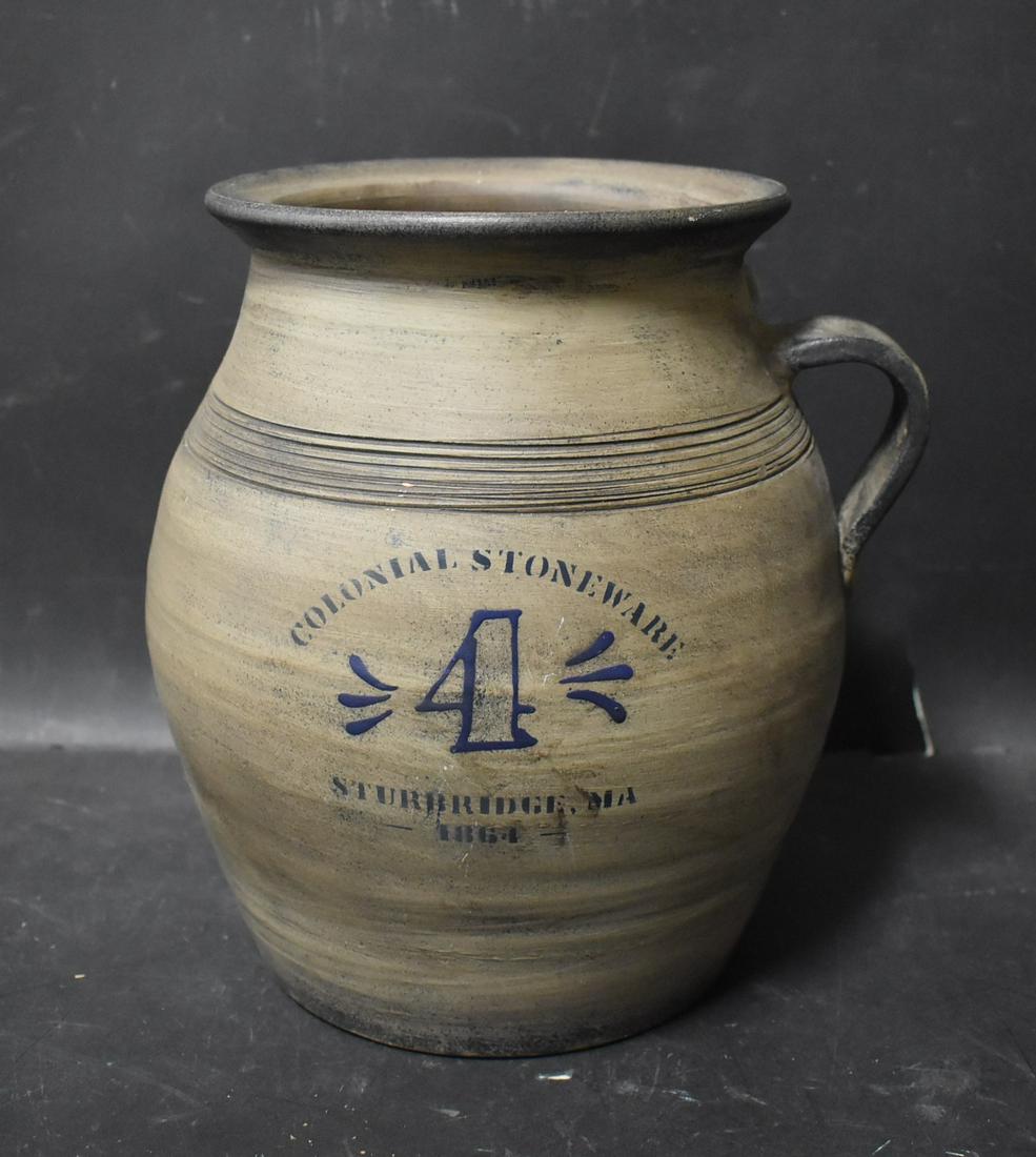 Antique Number 4 Stoneware Crock (1 of 4)
