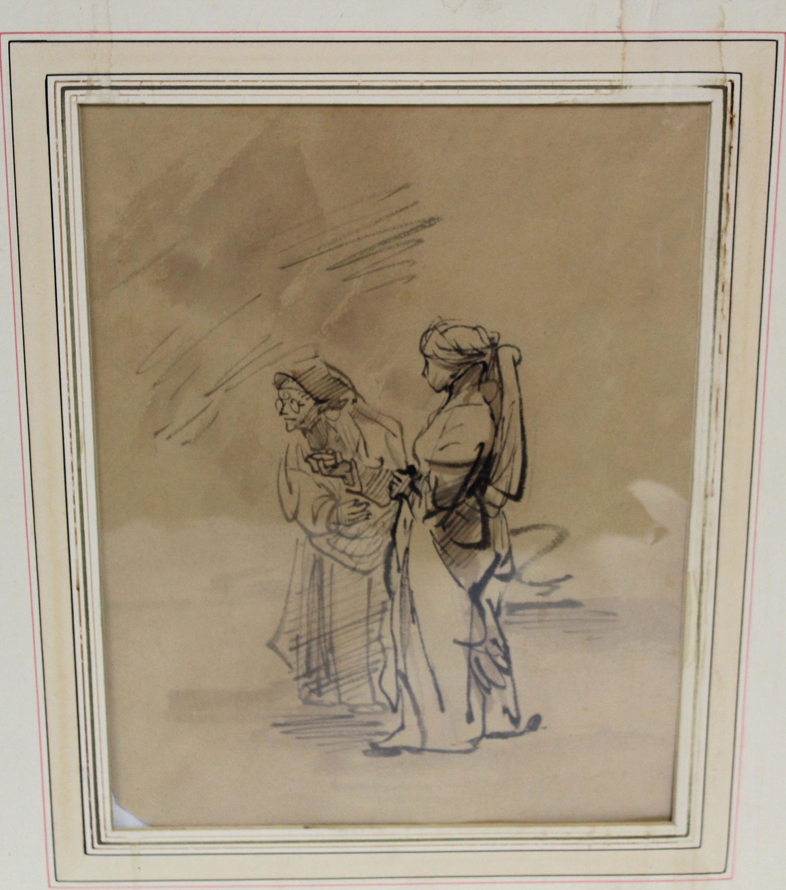 Dutch Old Master Drawing Attr. Ferdinand Bol. (1 of 2)