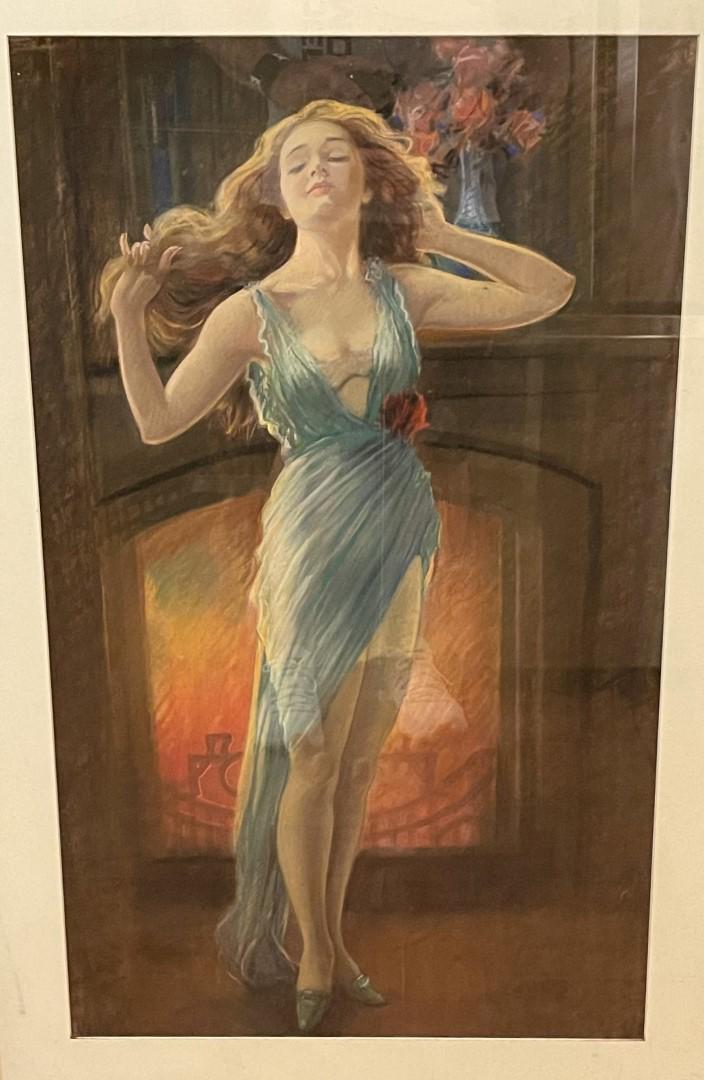 Jan Nosek; American Illustration Pastel Signed (1 of 5)