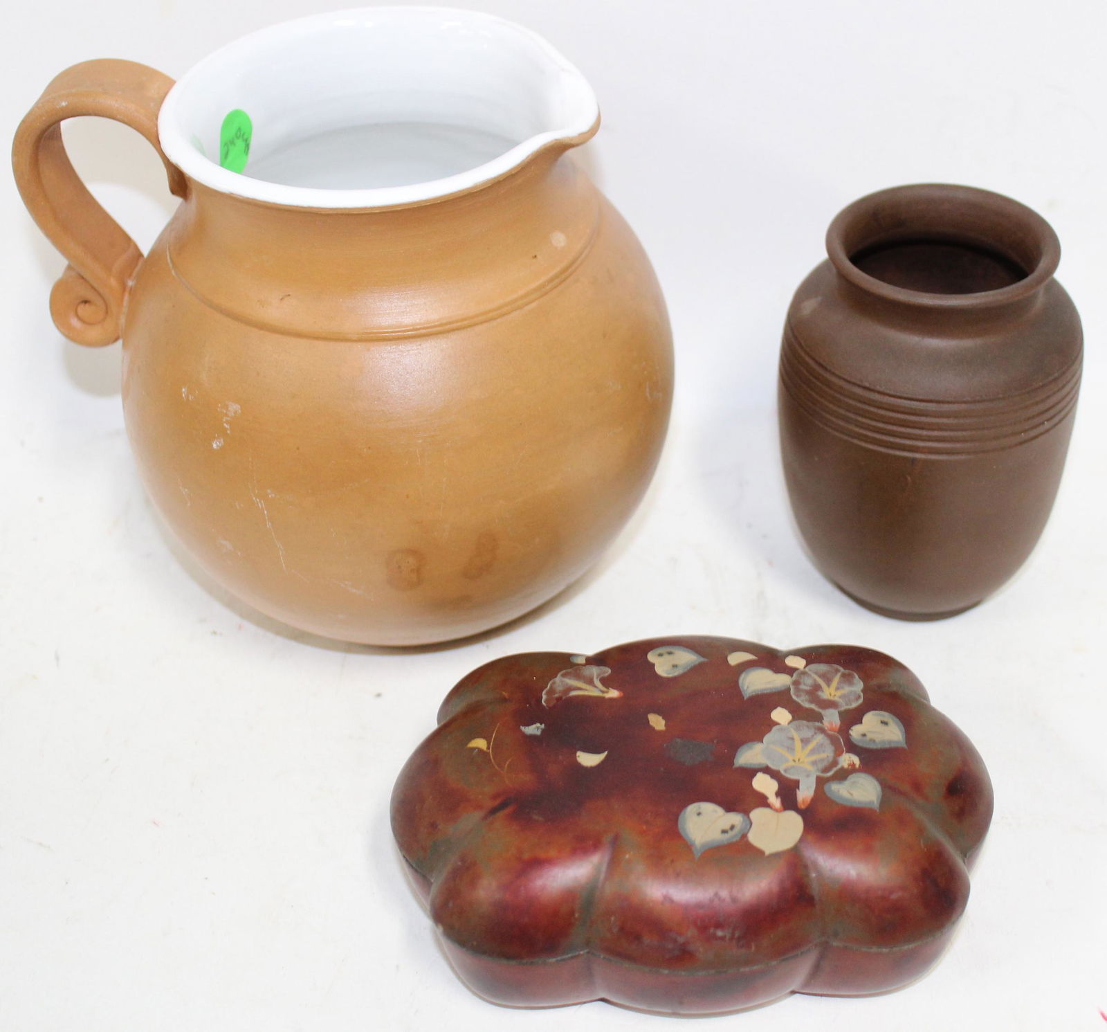 Lot of Pottery & Lacquerware (3) (1 of 2)