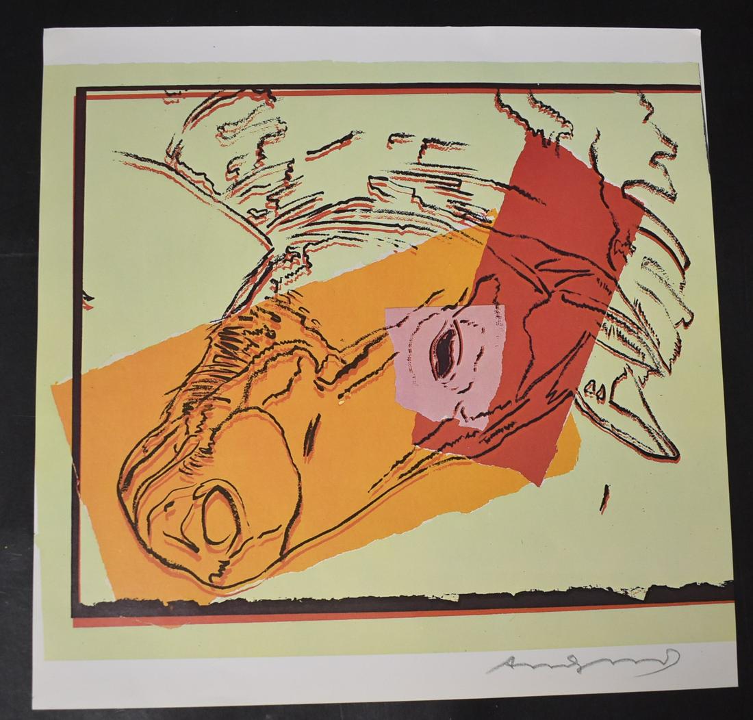 Andy Warhol Sgd. Lithograph (1 of 3)