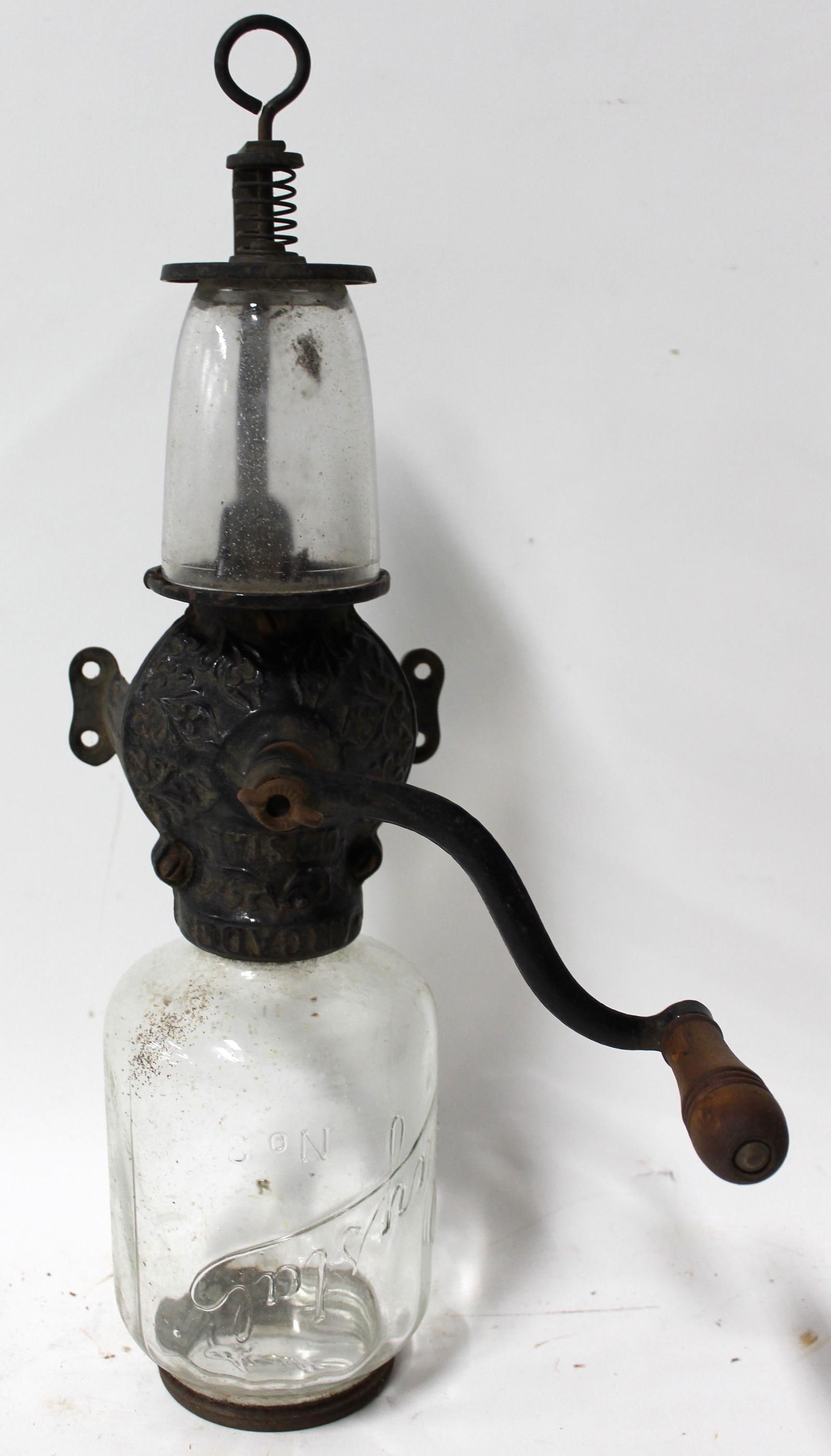Arcade Crystal Antique Coffee Grinder (1 of 5)