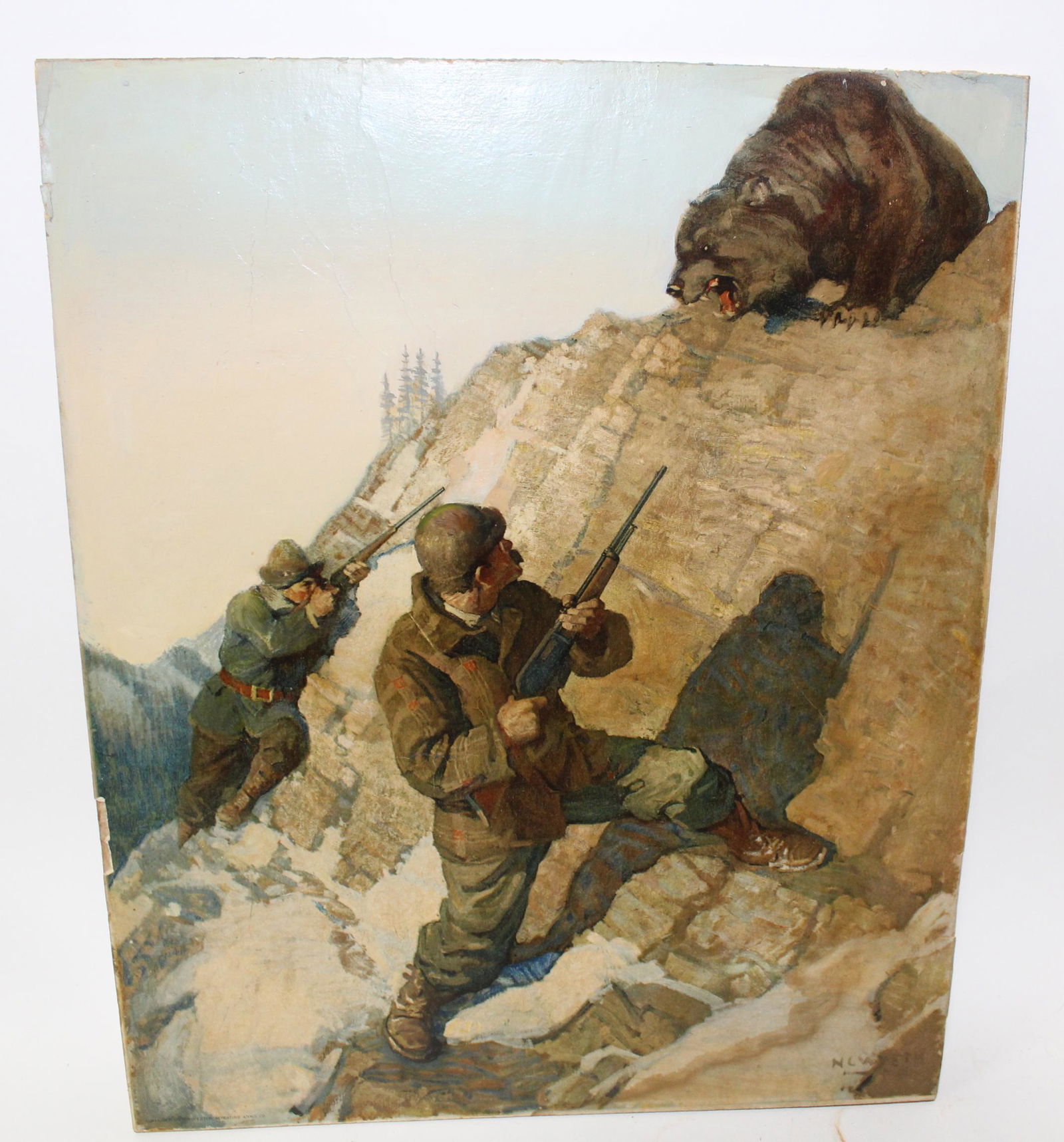 Vintage Original Winchester Poster on Board (1 of 5)