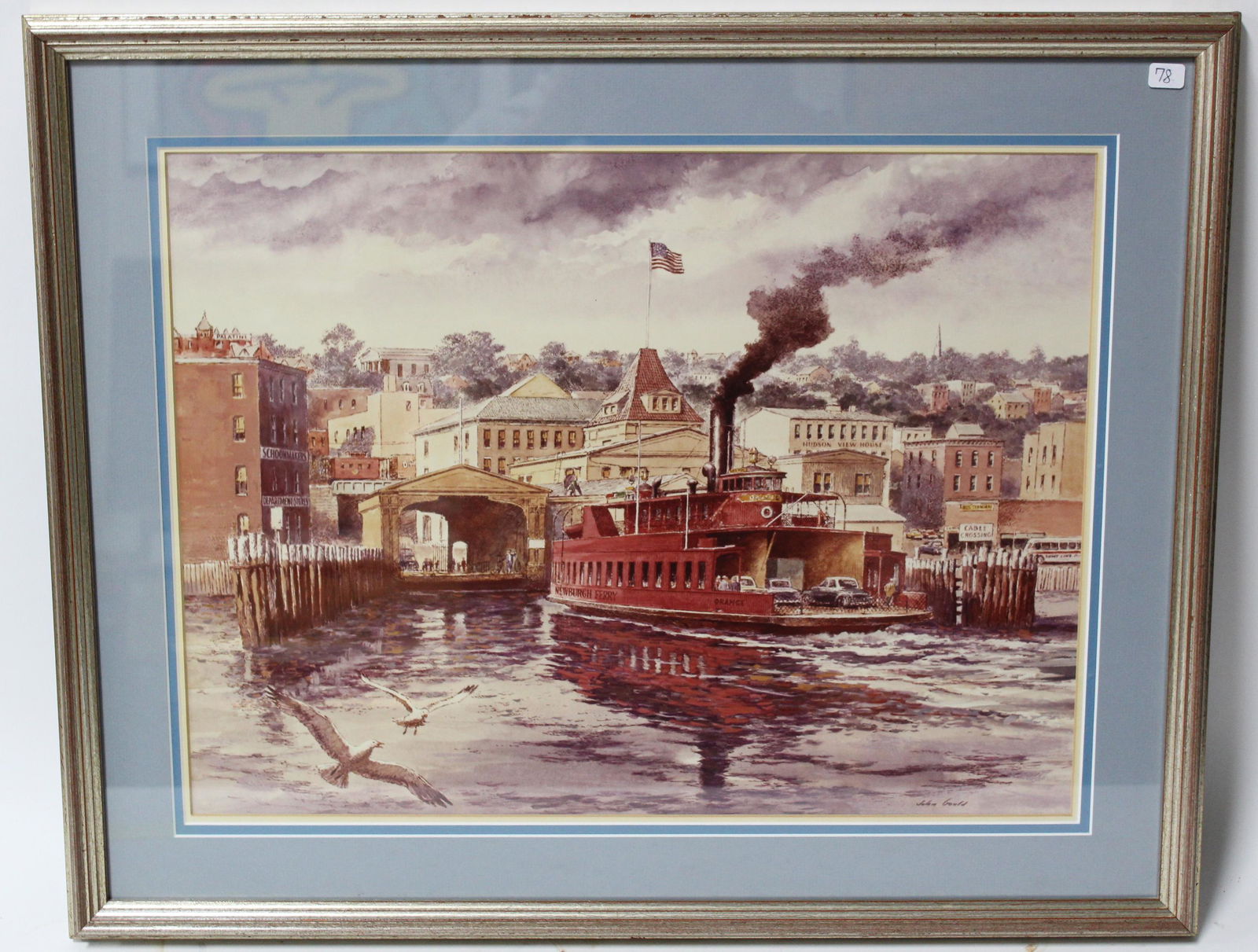 John Gould . Newburgh Beacon Ferry. (1 of 2)