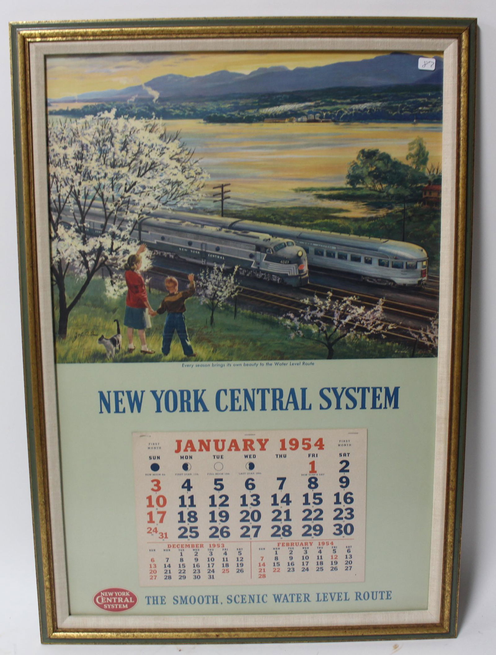 New York Central System Railroad Calendar (1 of 4)