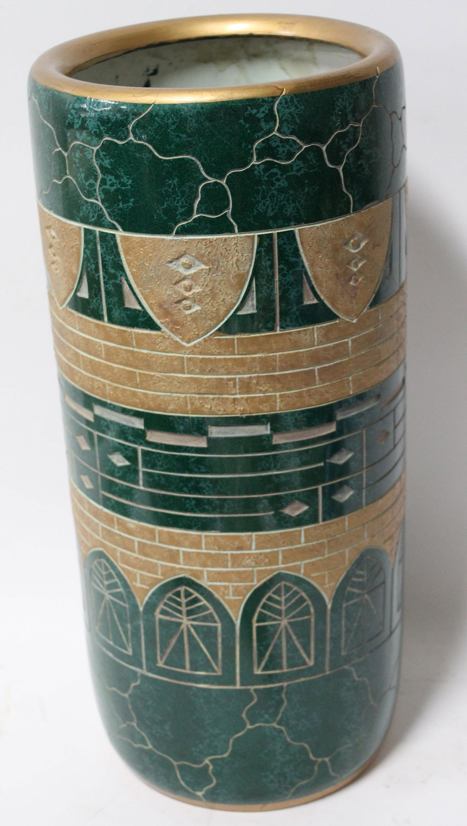 Unique Pottery Umbrella Holder (1 of 2)