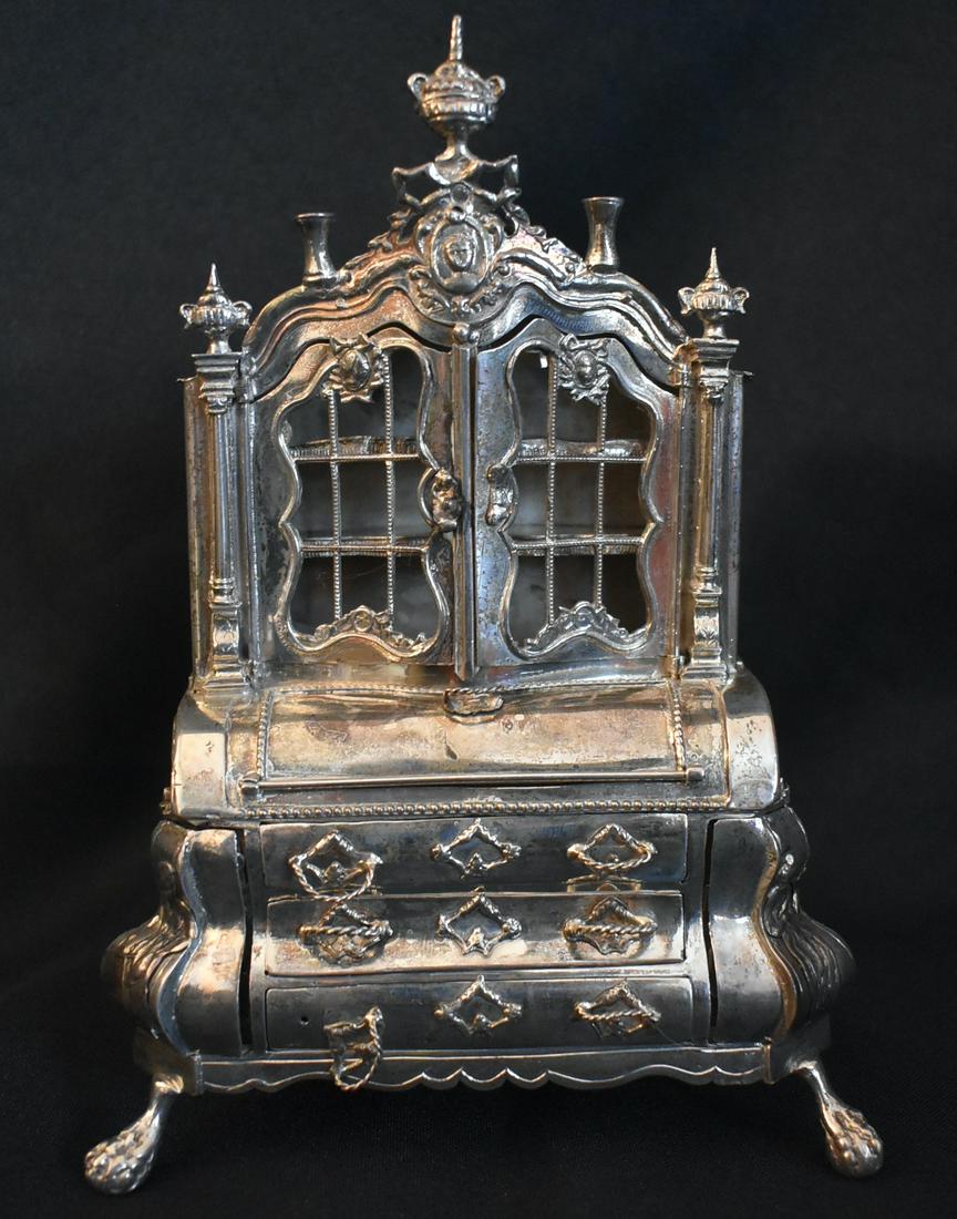 Rare French Silver Miniature Bombay Secretary (1 of 7)