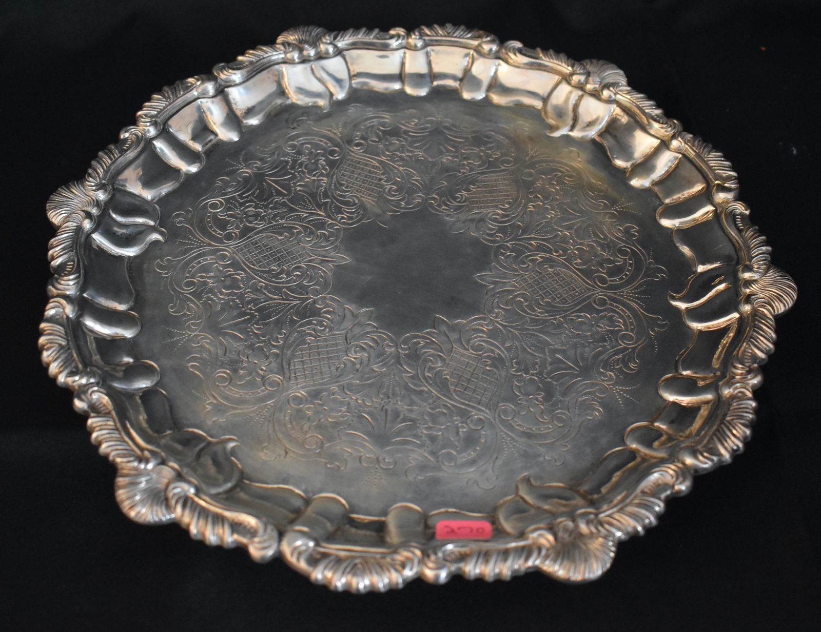 Black Starr & Frost Sterling Silver Serving Plate (1 of 6)