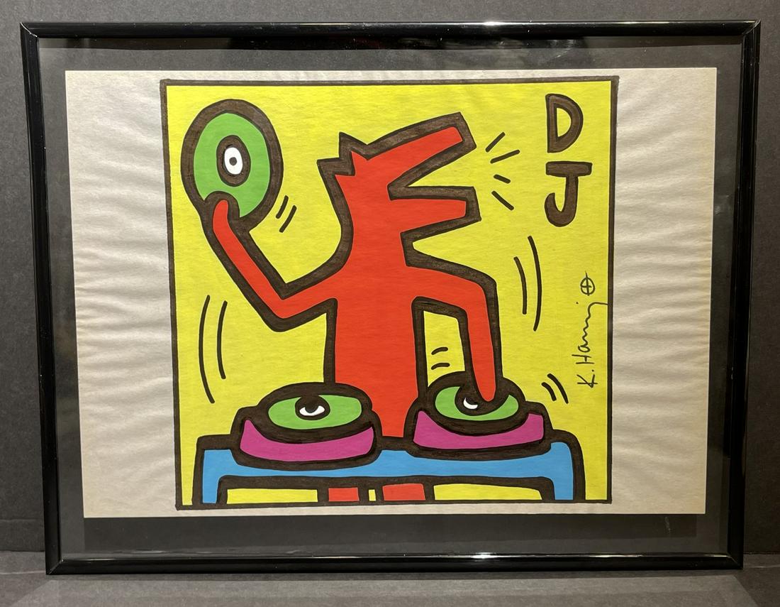 Keith Haring(after); 20thC. Felt -Tip Drawing (1 of 4)