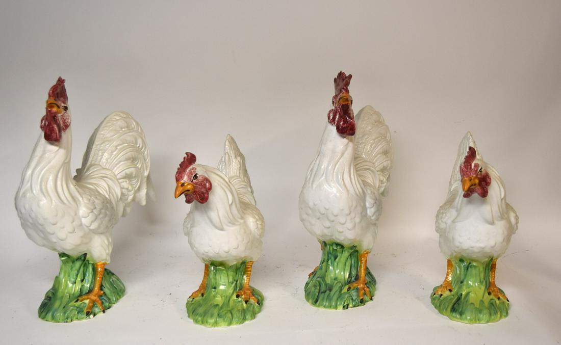 Four(4) Italian Porcelain Chickens (1 of 5)