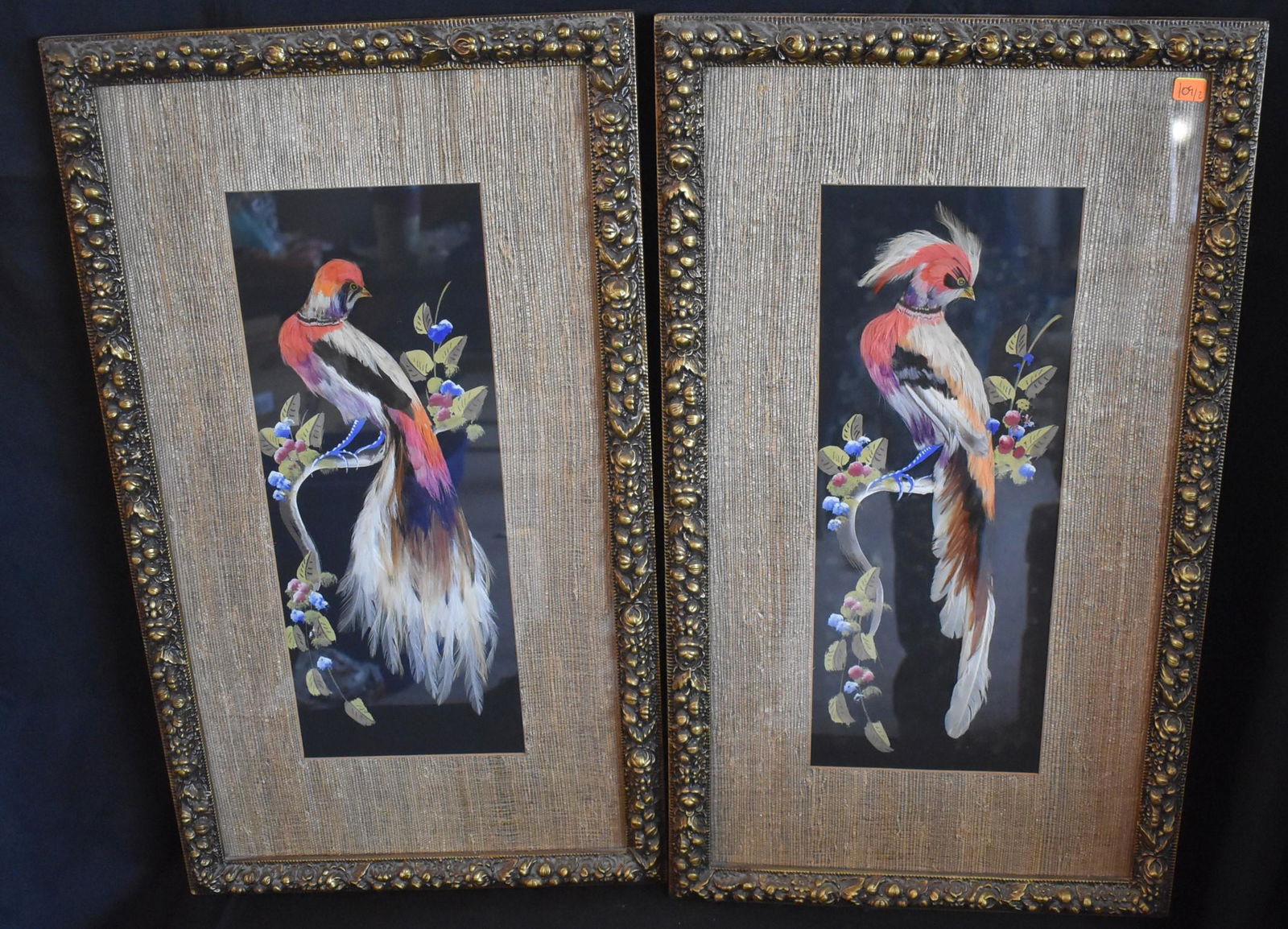 Pair Of Framed Bird Collages (1 of 3)
