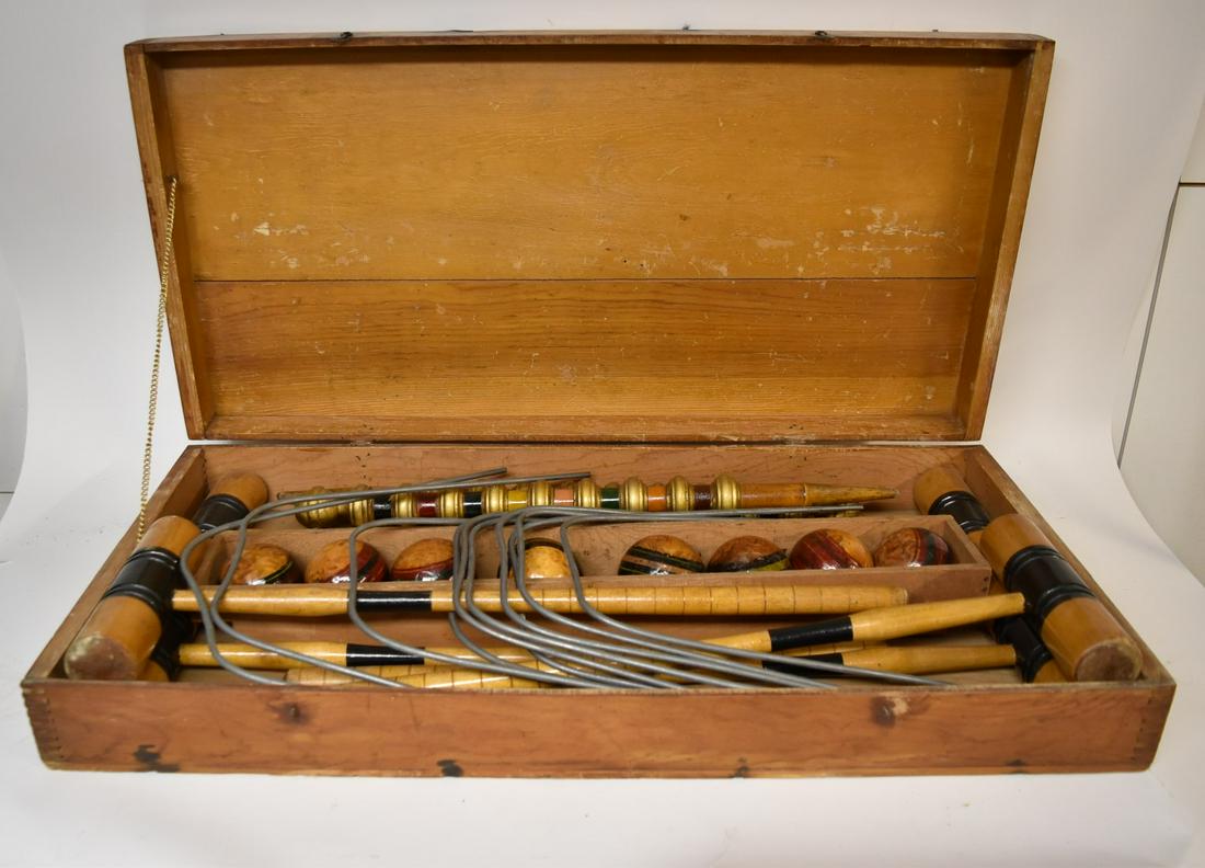Antique Wooden Croquet Set (1 of 4)