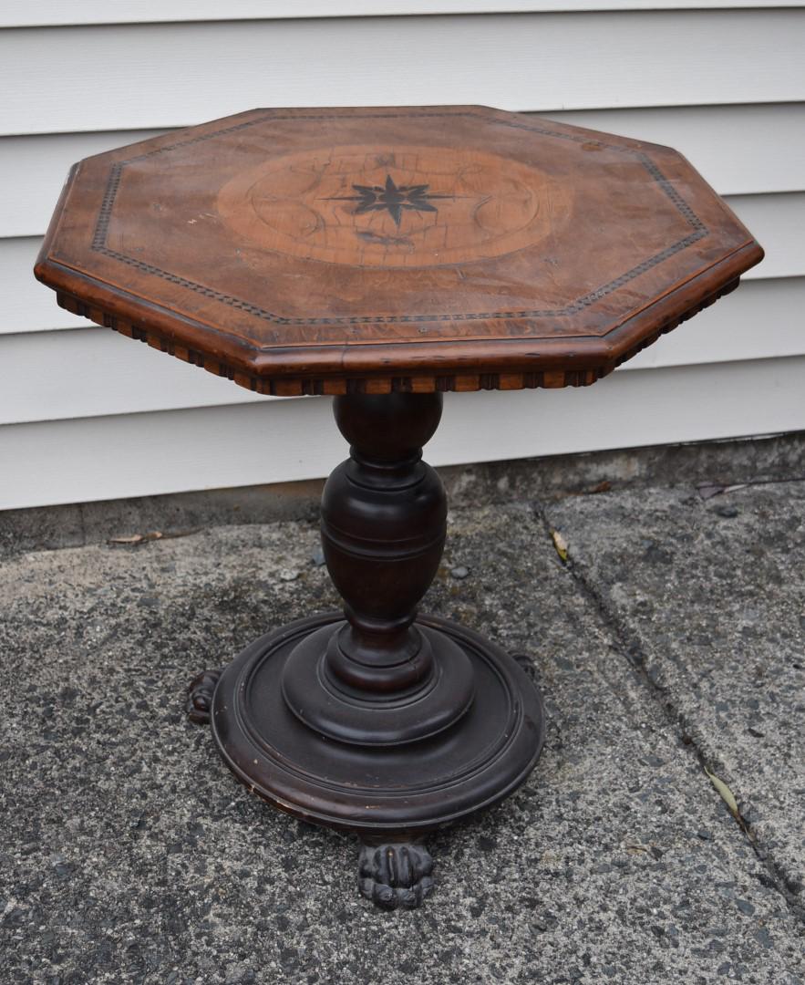 English Inlaid Mahogany Table (1 of 4)