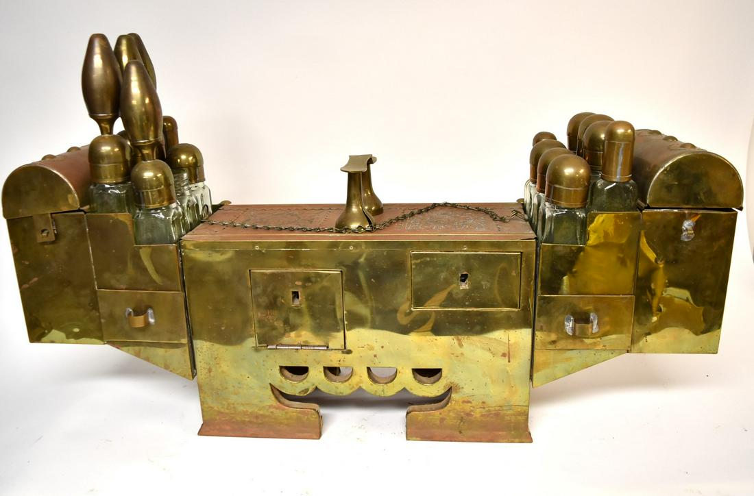 Turkish Brass Shoe Shine Box (1 of 6)