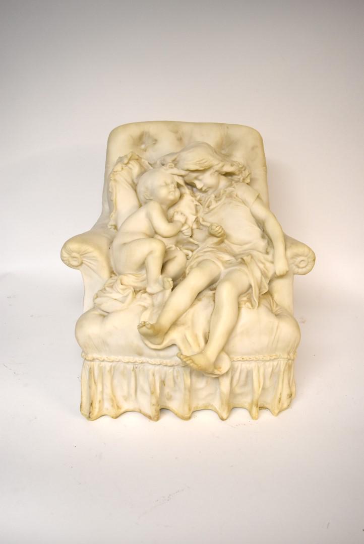Composition Marble Sculpture - Children Sleeping (1 of 4)
