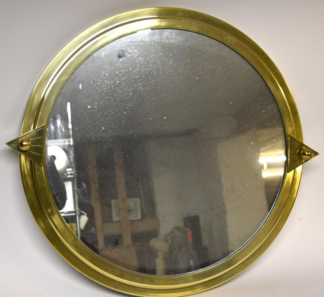 Art Deco Brass Mirror (1 of 4)