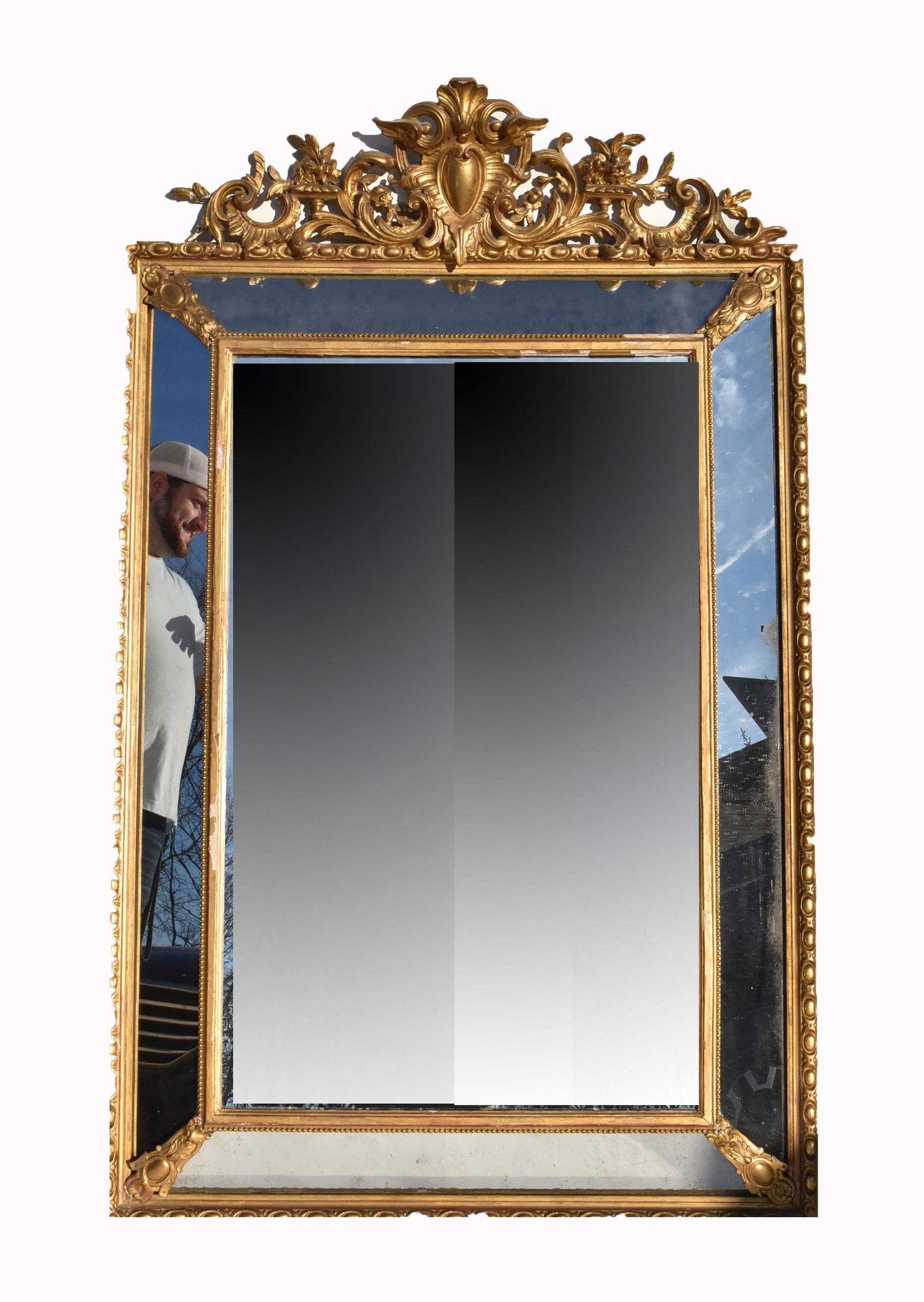 19thC. French Highly Ornate Mirror (1 of 7)