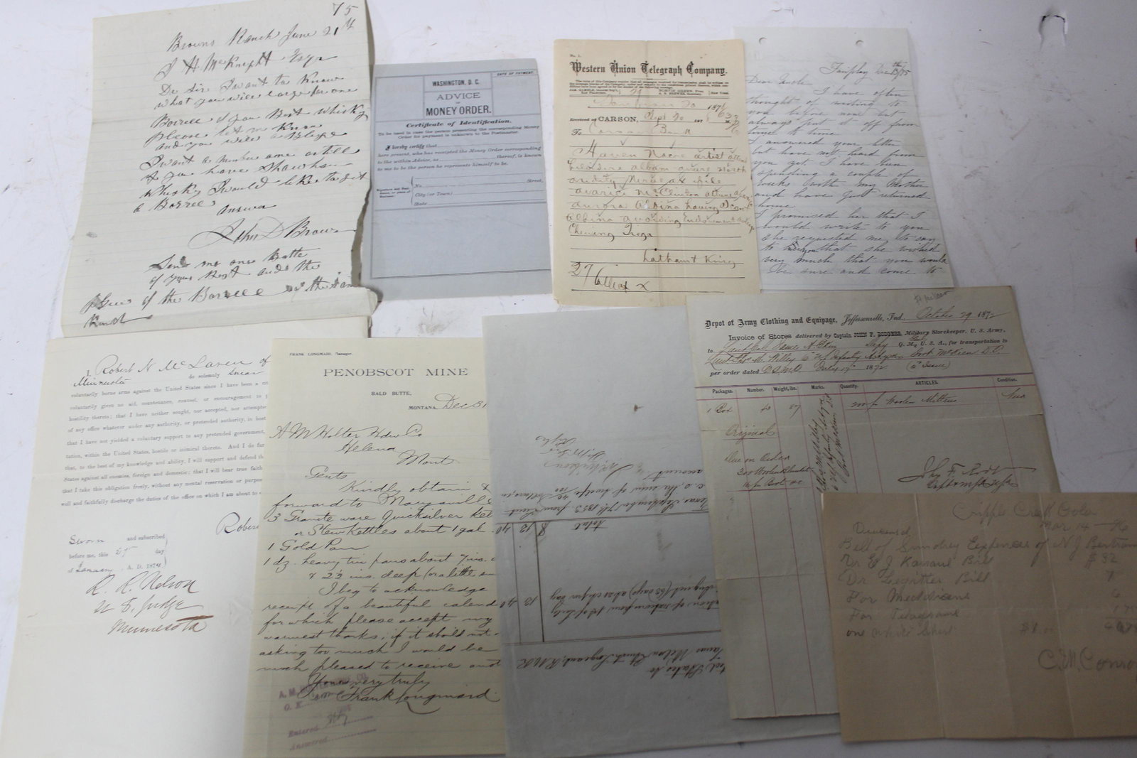 1870's Handwritten Documents (1 of 7)