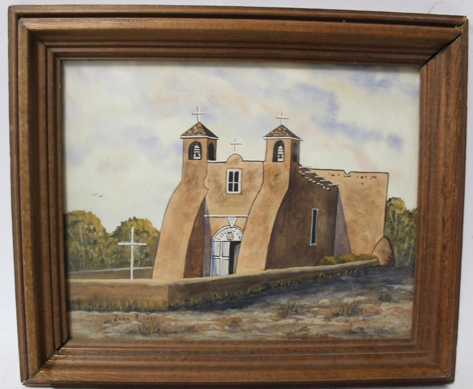 John Richey Watercolor. Signed (1 of 3)