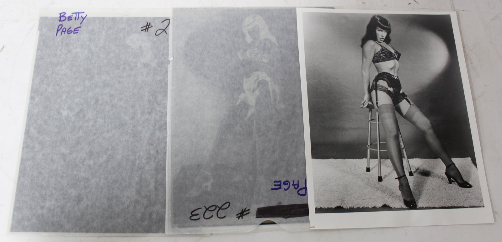 Bettie Page Negatives & Photo (3) (1 of 2)