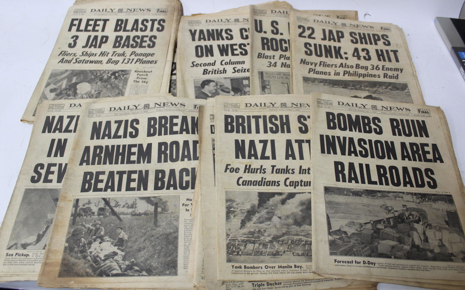 WWII Newspaper Lot 1944 (1 of 1)