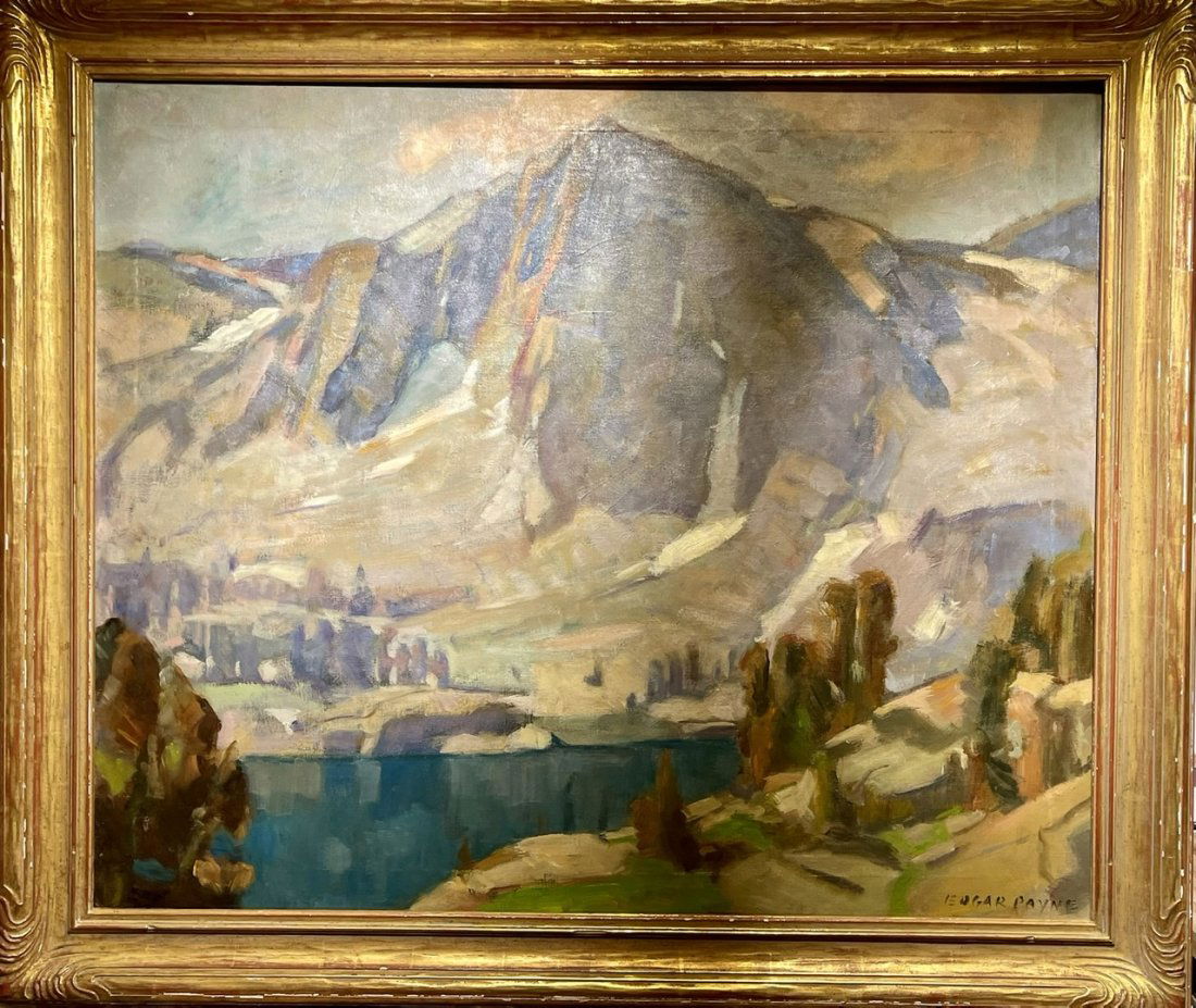 Edgar Payne; American oil Shadow Creek Country. Signed (1 of 11)