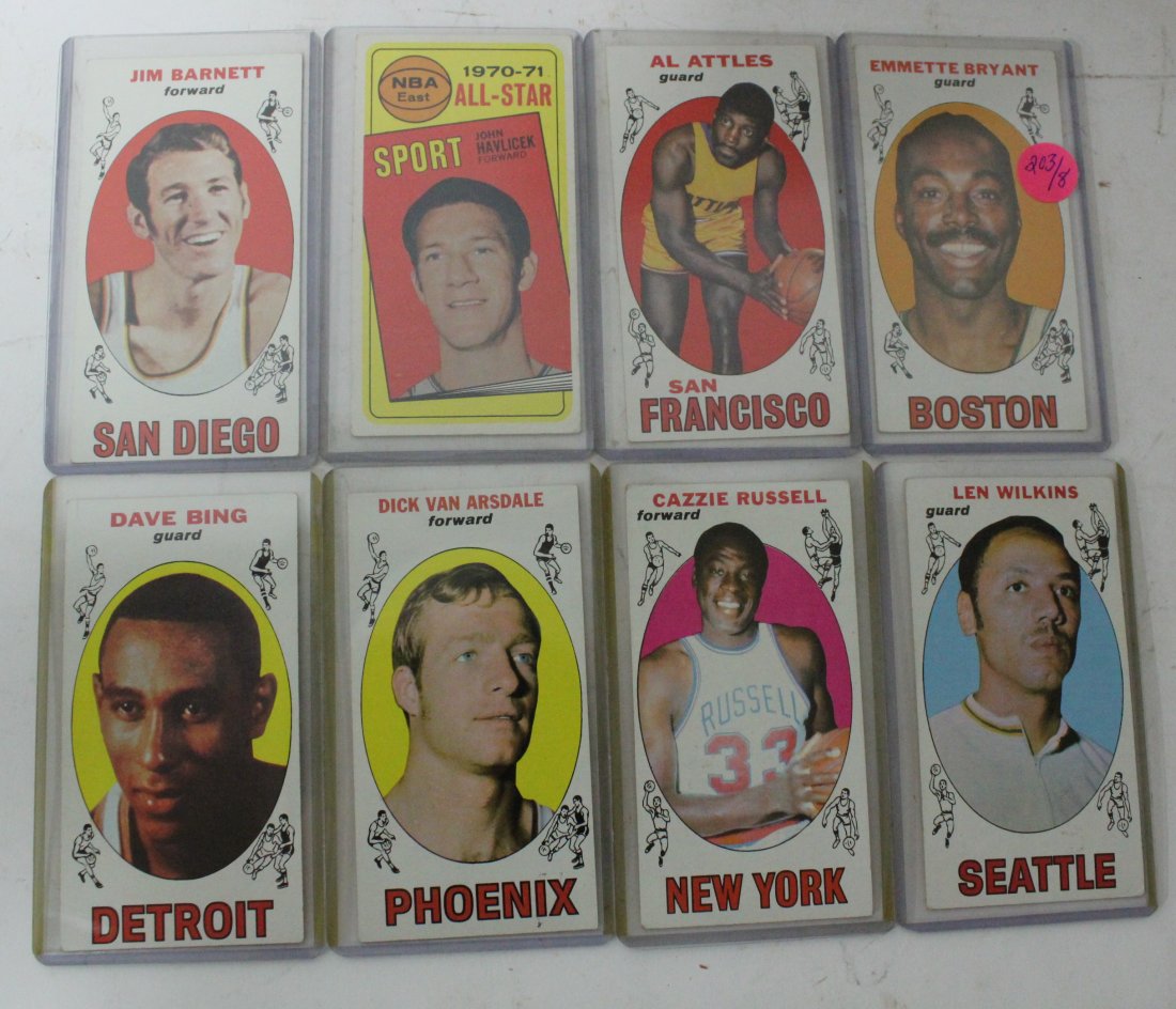 1969-1970 Topps Basketball Card (Lot of 8) (1 of 2)