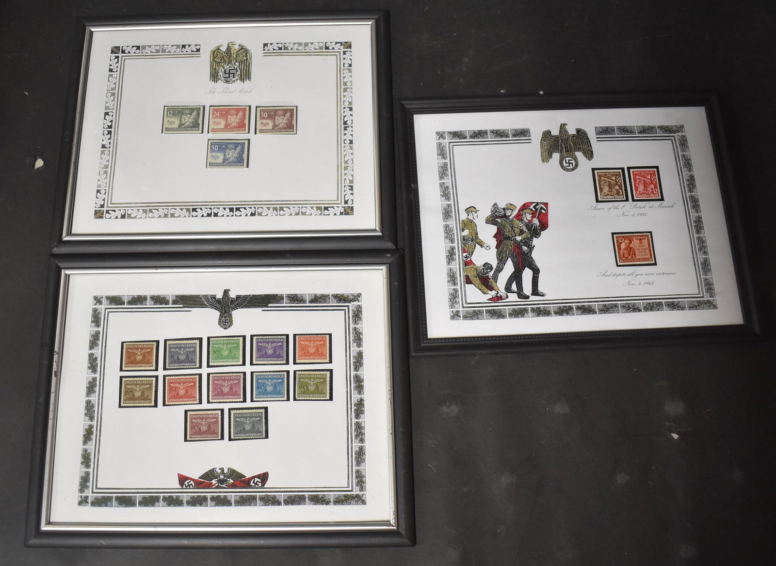 Three Different Frames of German Stamps (1 of 4)