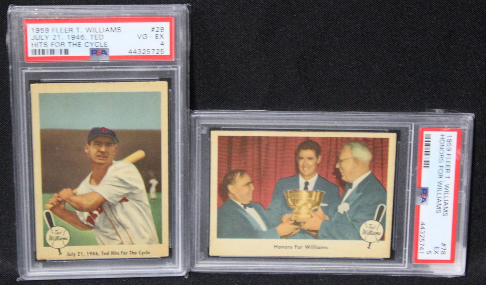 1959 Fleer Ted Williams Cards. PSA Graded. (1 of 5)