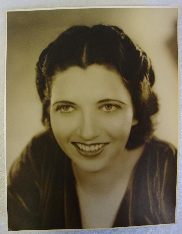 IRVING LIPPMAN PORTRAIT - KAY FRANCIS: With back stamp for Irving Lippman Warner Bros. and First National. Stamp for The Library of Gene Ringgold. Sepia Tones. Double Weight. 10 1/2" x 13 1/2" Excellent. (Tiniest crease lower right corner)