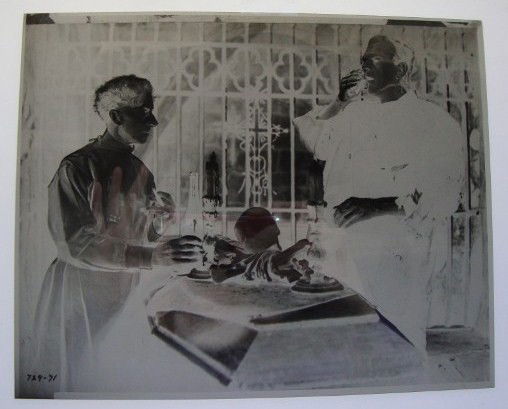 RARE FRANKENSTEIN NEGATIVES (24): Bride of Frankenstein (1935) (4); Frankenstein Meets The Wolf Man (1943), (2); For the poster Curse Of Frankenstein - (these are marked on the envelope label Cushing & Vial- No. 2- 4 secs)(1); (inc. 2