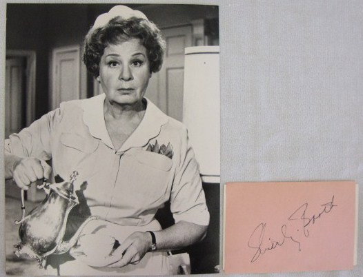 SEVEN -PHOTOGRAPHS AND AUTOGRAPHS: All autographs accompanying the photos are on album pages or cards, all in ink. Shirley Booth; Thelma Ritter; Vera Vague; to Warren - Beatrice Lillie, 1948: Sincerely, Mary Boland; To Warren Best Wish