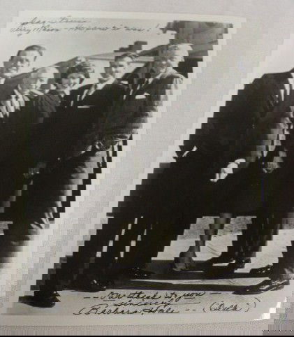 BARBARA HALE - ISP: Inscribed in black ink, Dear Irvin "Perry Mason" - How sweet it was! Our Thanks to you Sincerely Barbara Hale ("Della") 8" x 10" VF