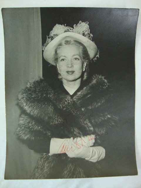 CARSTENS PHOTO OF ANN SOTHERN SIGNED: Back stamp for Theodore r. Carstens. Signed in red ink. To Ted - Ann Sothern. Lots 82 Through 88 of this sale are inscribed from the star to Theodore Carstens, the celebrity photographer. Estate of th