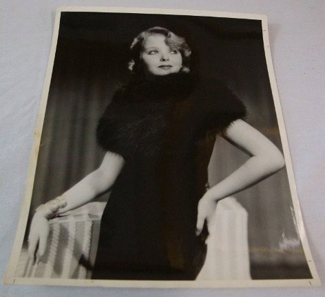 IDA LUPINO BY EUGENE ROBERT RICHEE: Back stamp for Paramount and for the The Photographer. Shadoplay stamps (2). Date stamp for 1935. 10 x 13. VF
