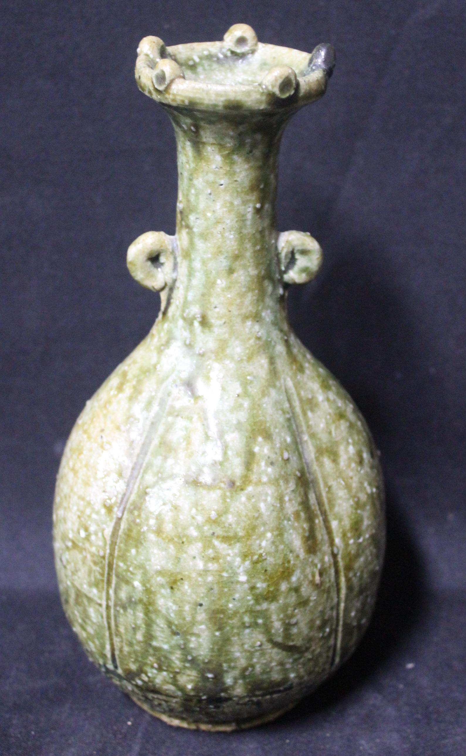 Chinese Glazed Pottery Vase (1 of 3)